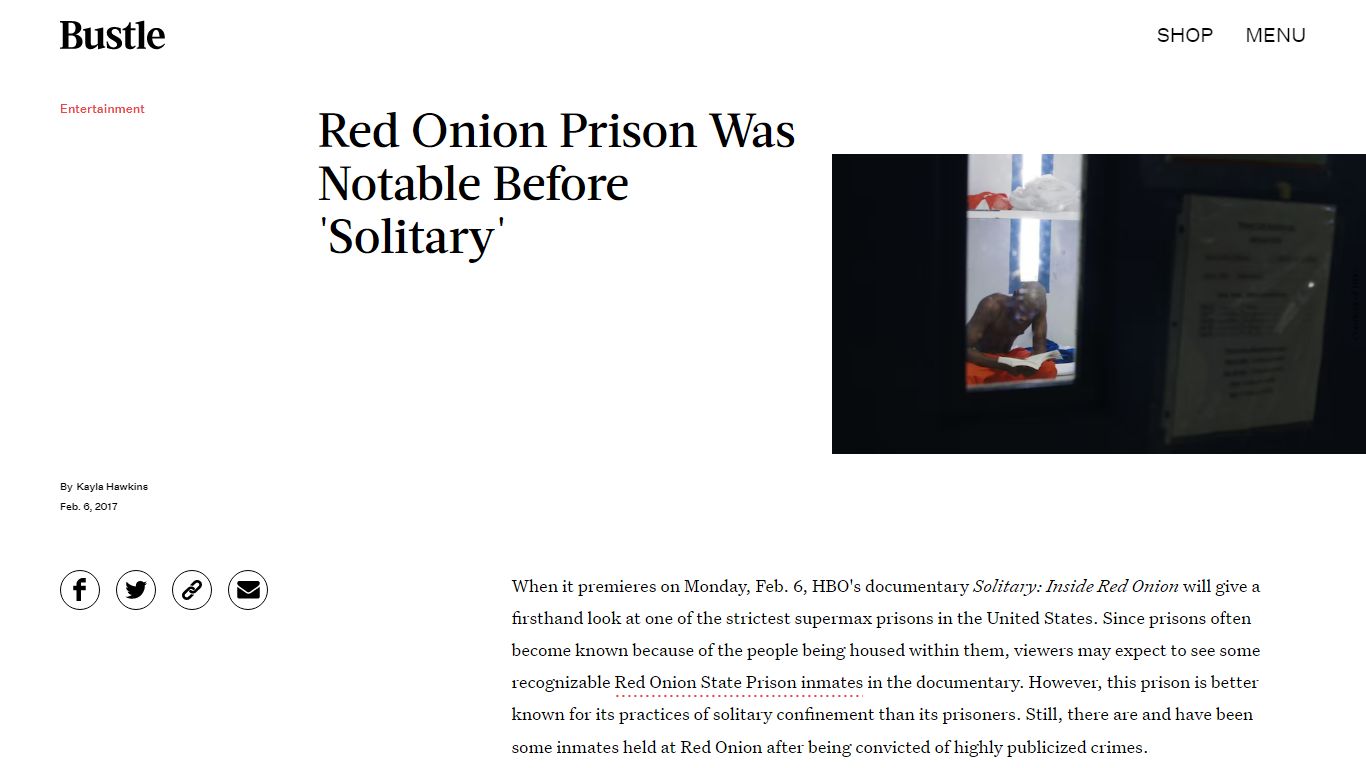 Red Onion Prison Was Notable Before 'Solitary' - Bustle