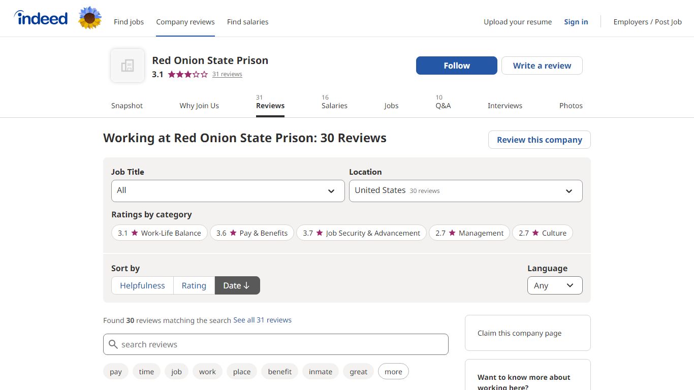 Working at Red Onion State Prison: 30 Reviews - Indeed